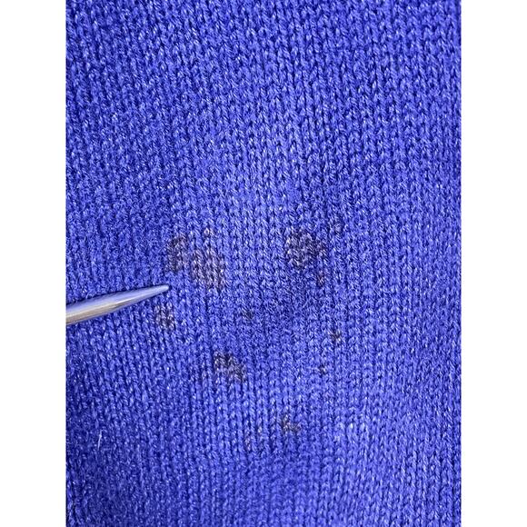 Vintage Storybook Womens Knit Snowman Cardigan Sweater Size M *Flaw - Picture 9 of 16